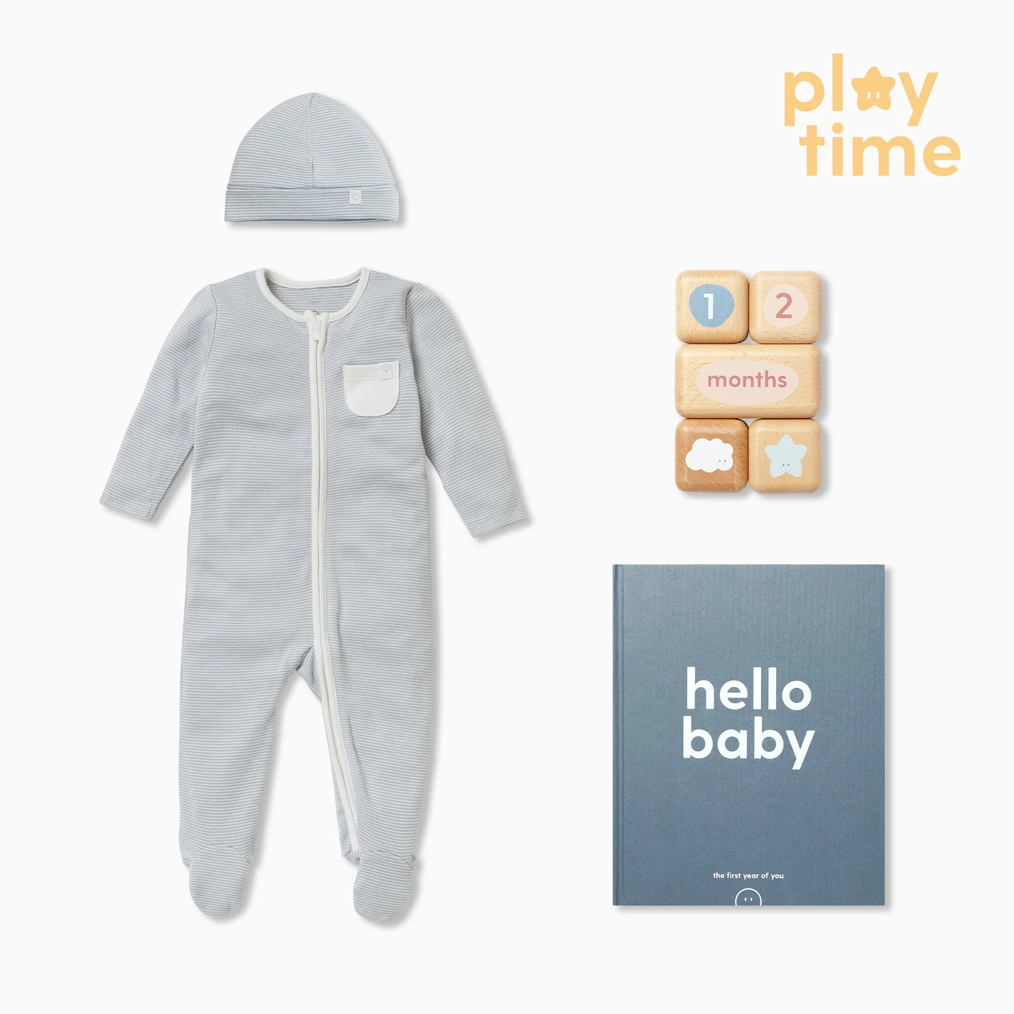 Baby Milestone & Clever Zip Sleepsuit Gift Set - Image 3
