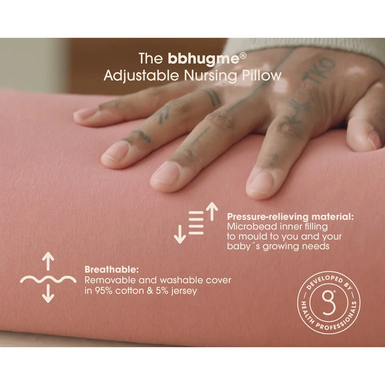 bbhugme Dots Nursing Pillow - Image 4