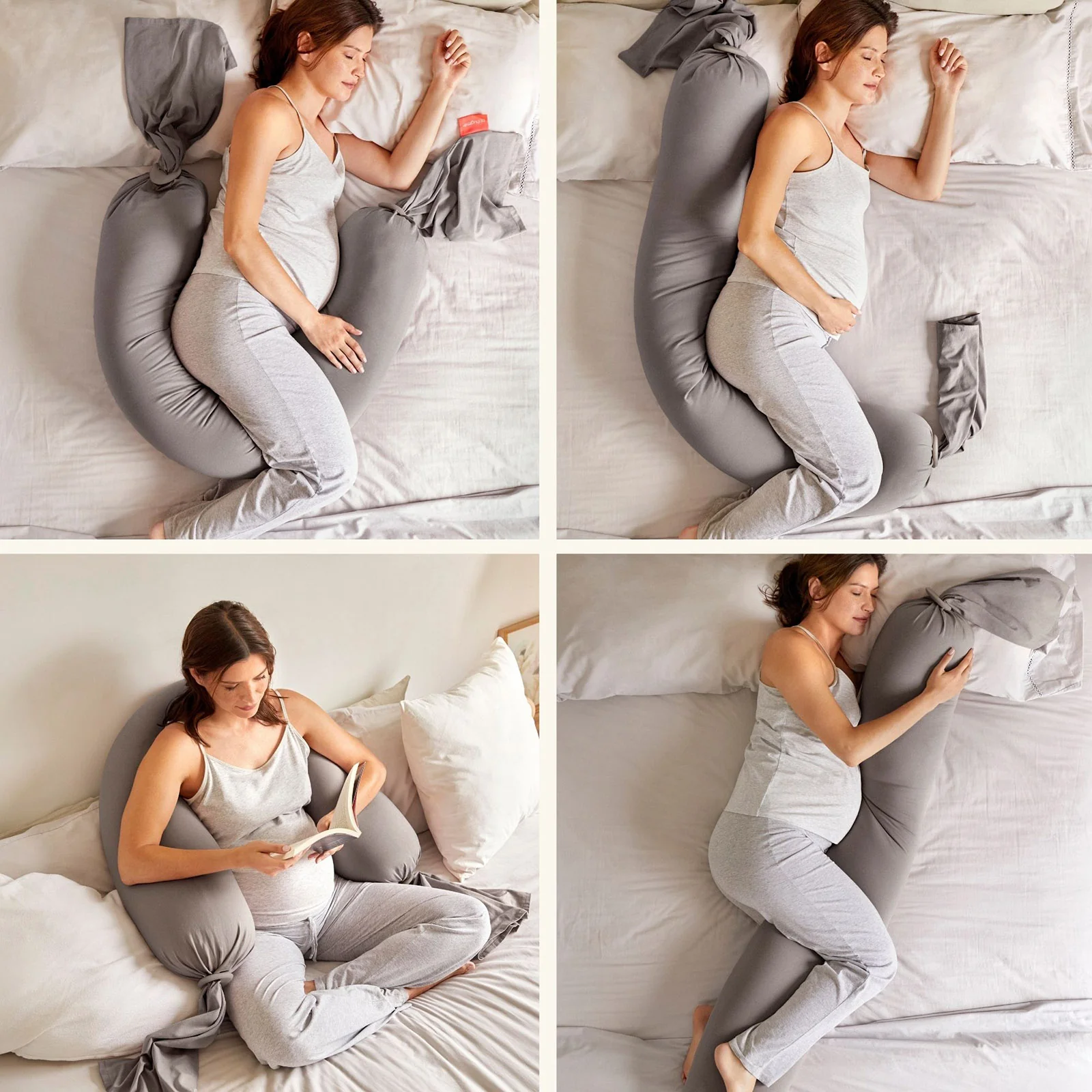 bbhugme Pregnancy Pillow - Stone - Image 2