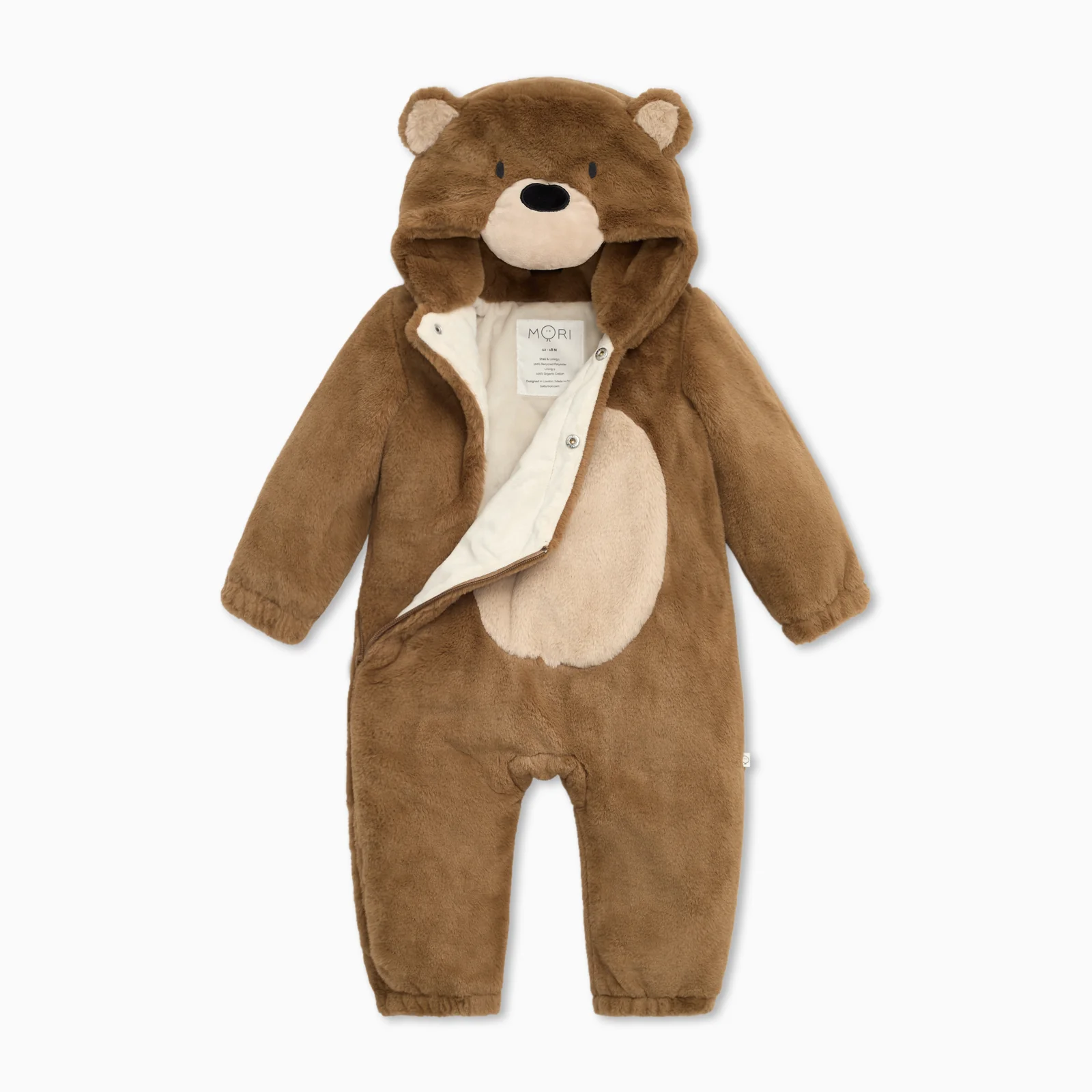 Bear Faux Fur Pramsuit - Image 5