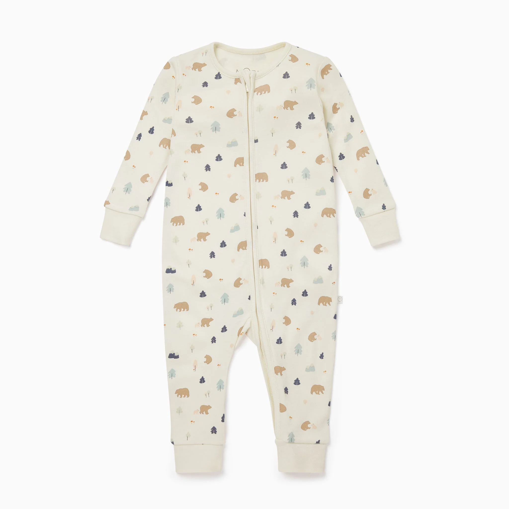 Bear Print Clever Zip Sleepsuit - Image 3