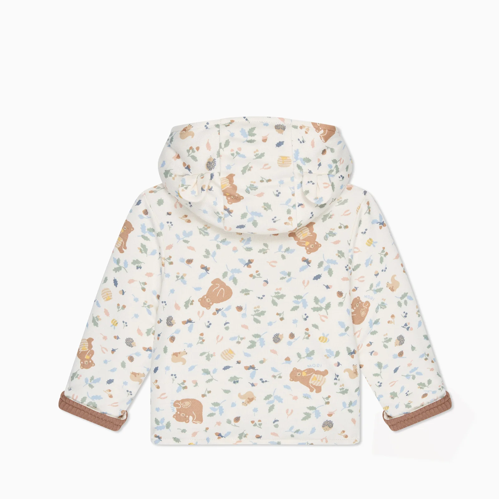 Bear Print Reversible Hooded Jacket - Image 4