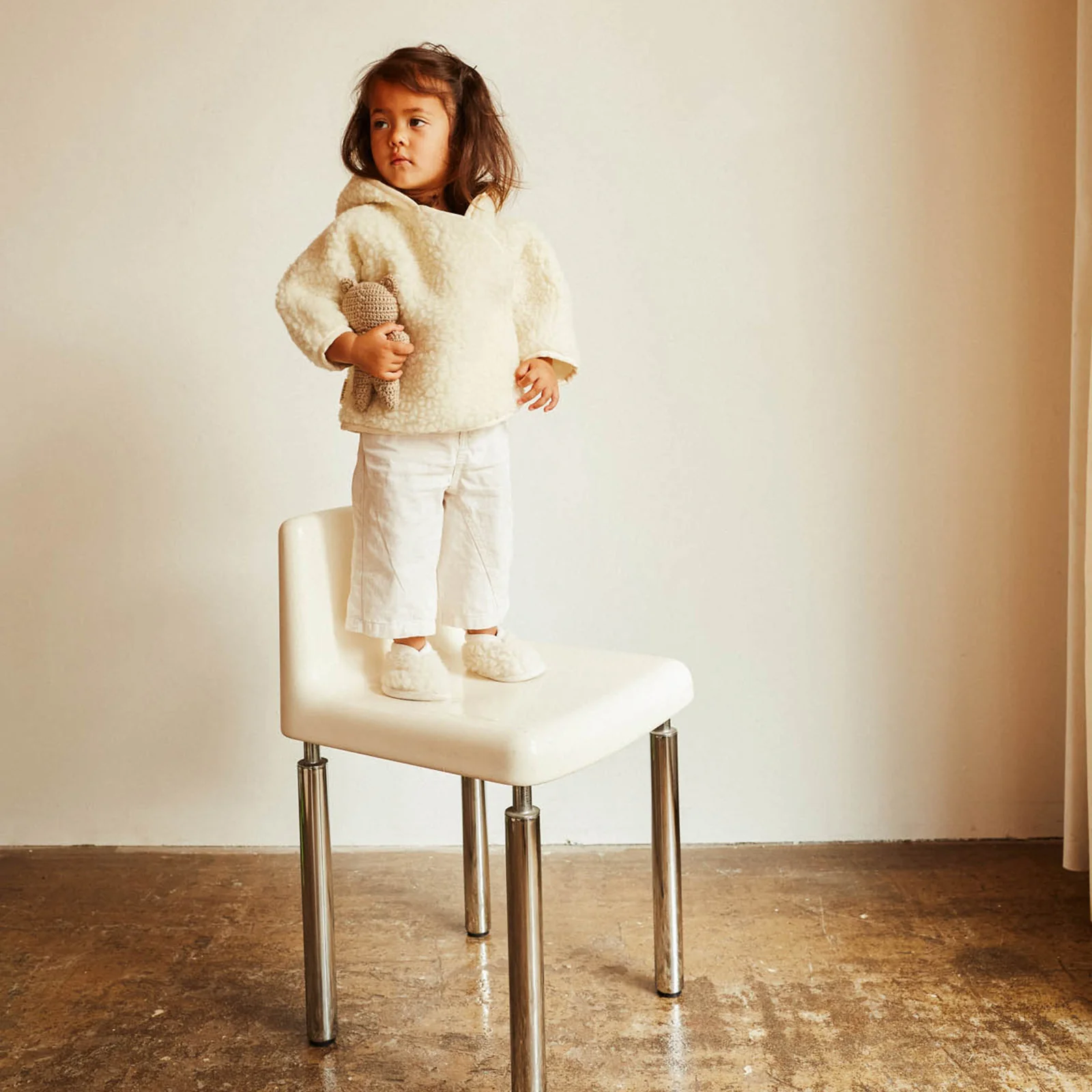 BINIBAMBA Merino Wool Snugglejacket - Milk - Image 2