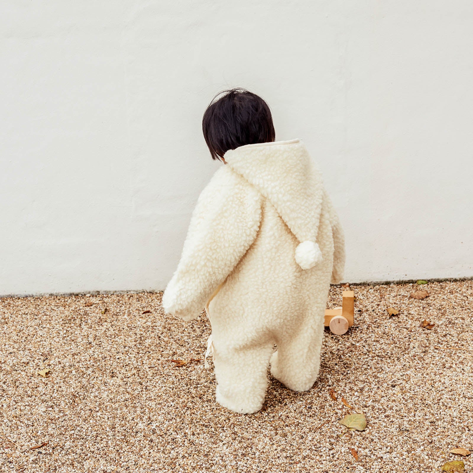 BINIBAMBA Merino Wool Snugglesuit - Milk - Image 4