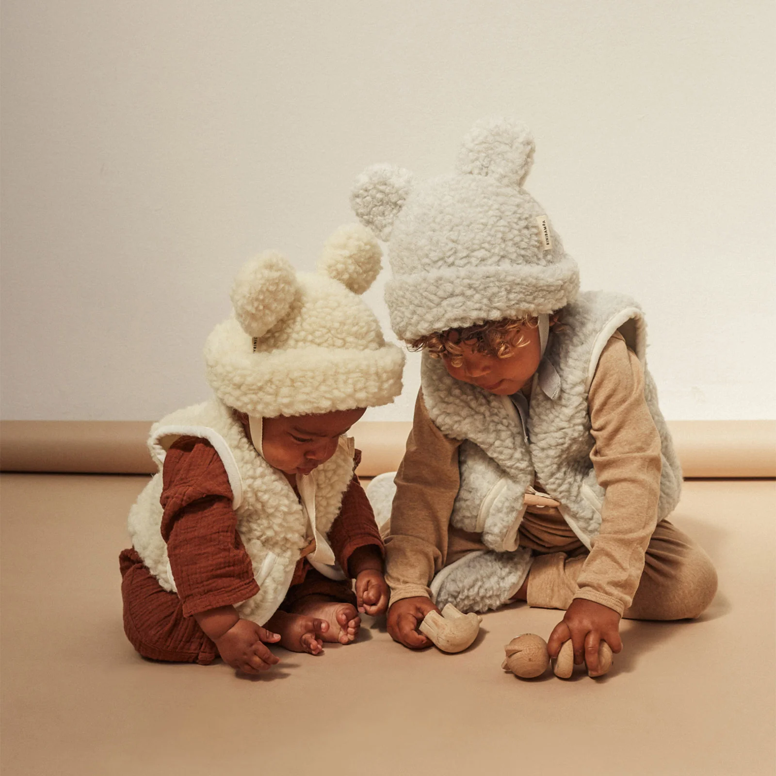 BINIBAMBA Merino Wool Snugglevest - Cloud - Image 3