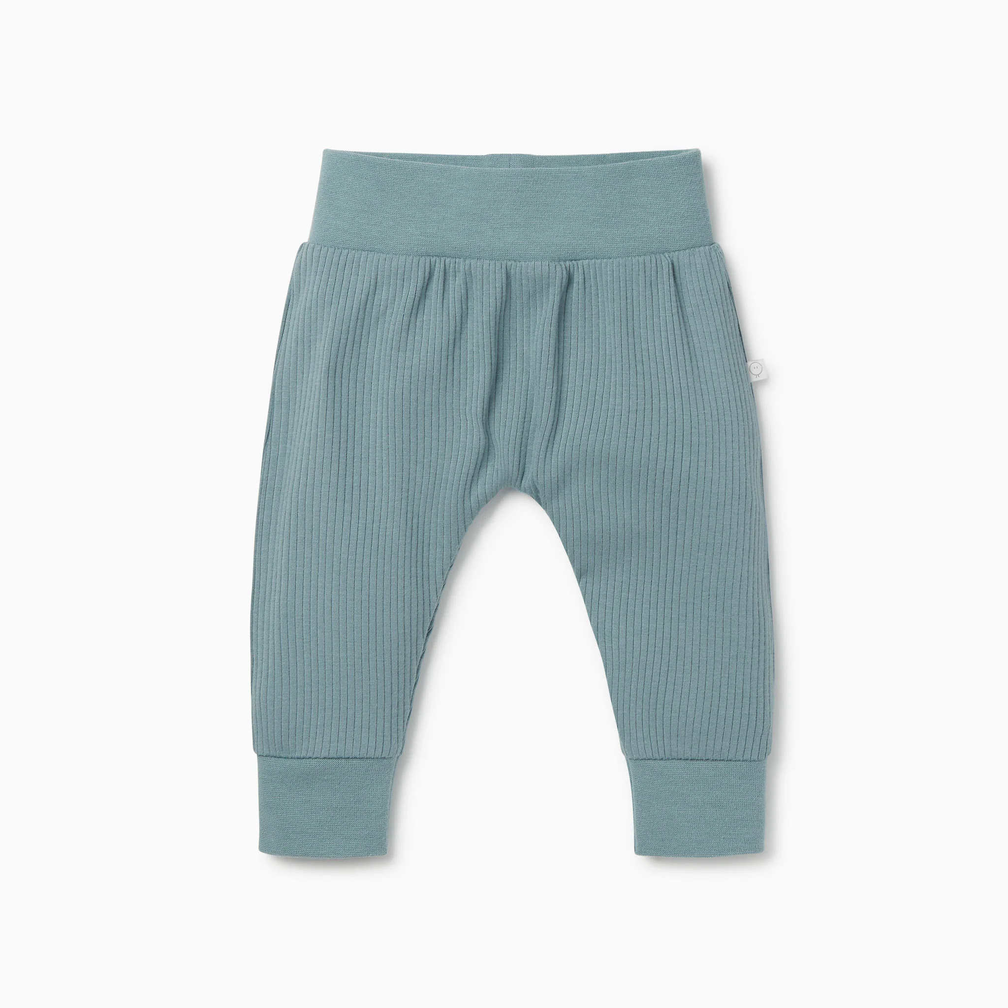 Blue Stripe Short Sleeve Bodysuit & Ribbed Joggers - Image 2