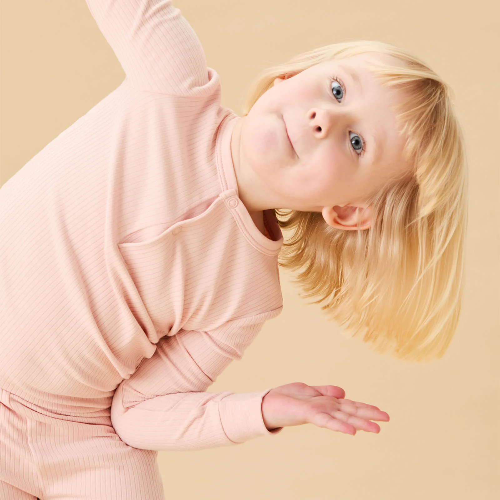 Blush Ribbed Pyjamas - Image 3