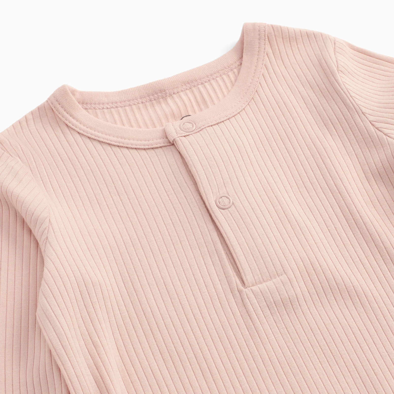 Blush Ribbed Pyjamas - Image 4