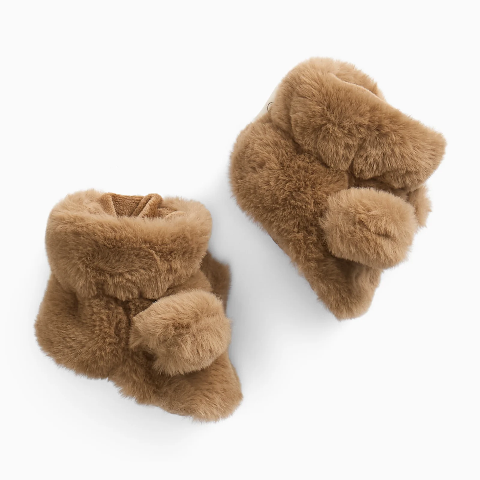 Brown Bear Faux Fur Booties - Image 2