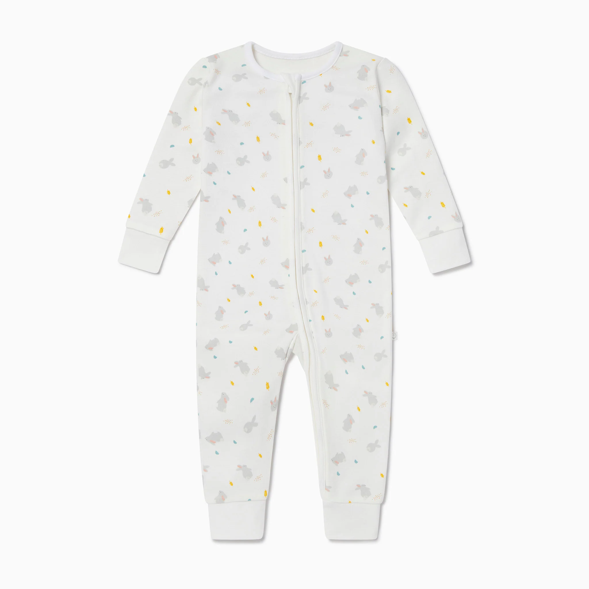 Bunny Printed Clever Zip Sleepsuit - Image 2