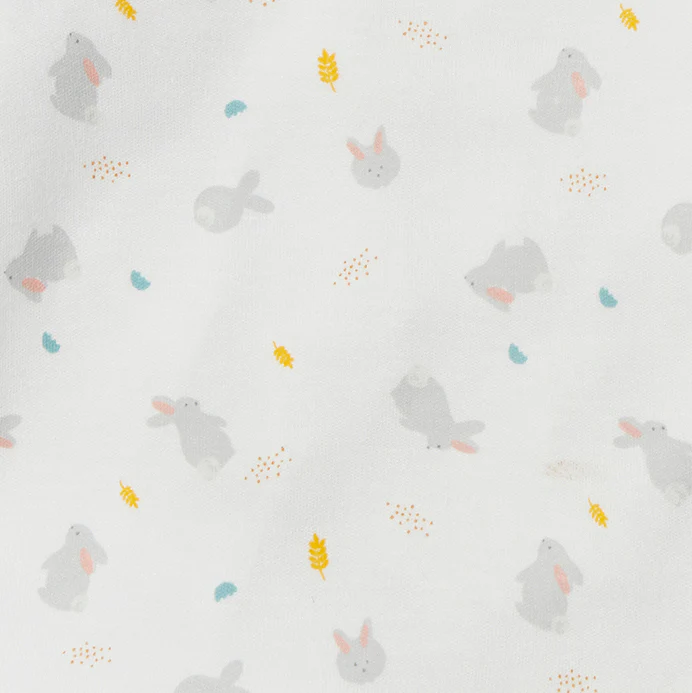 Bunny Printed Clever Zip Sleepsuit - Image 4
