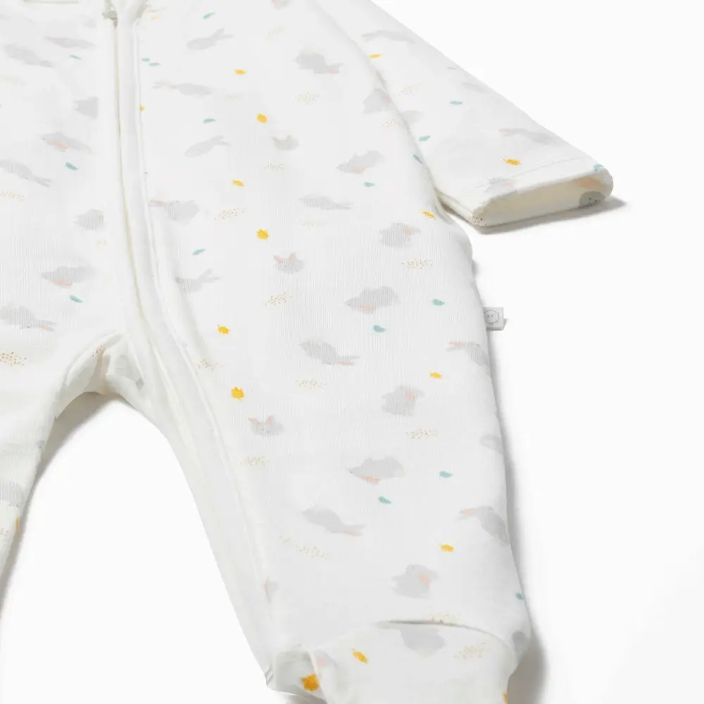 Bunny Clever Zip Sleepsuit & Bonnet Outfit - Image 5