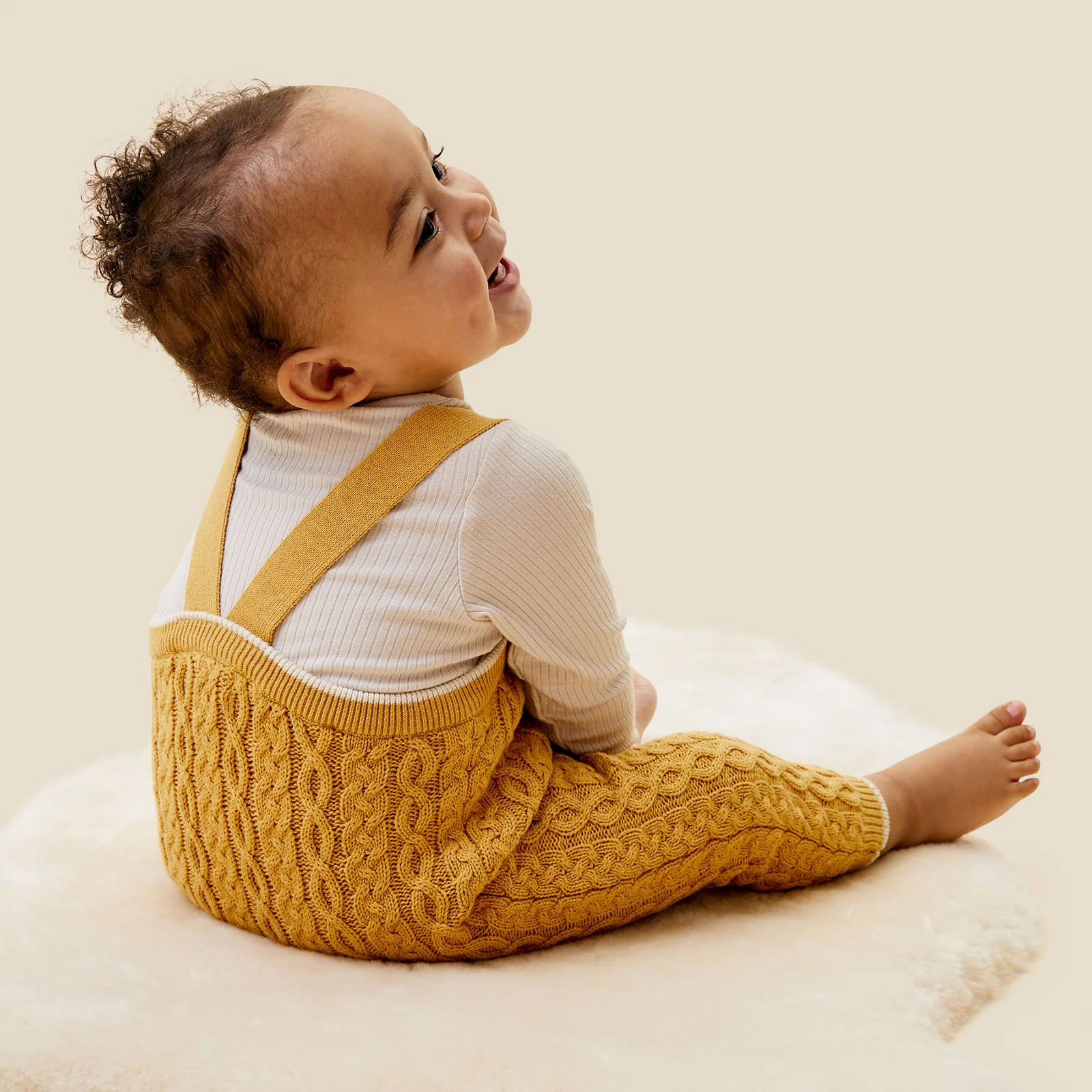 Cable Knit Dungarees - Image 4
