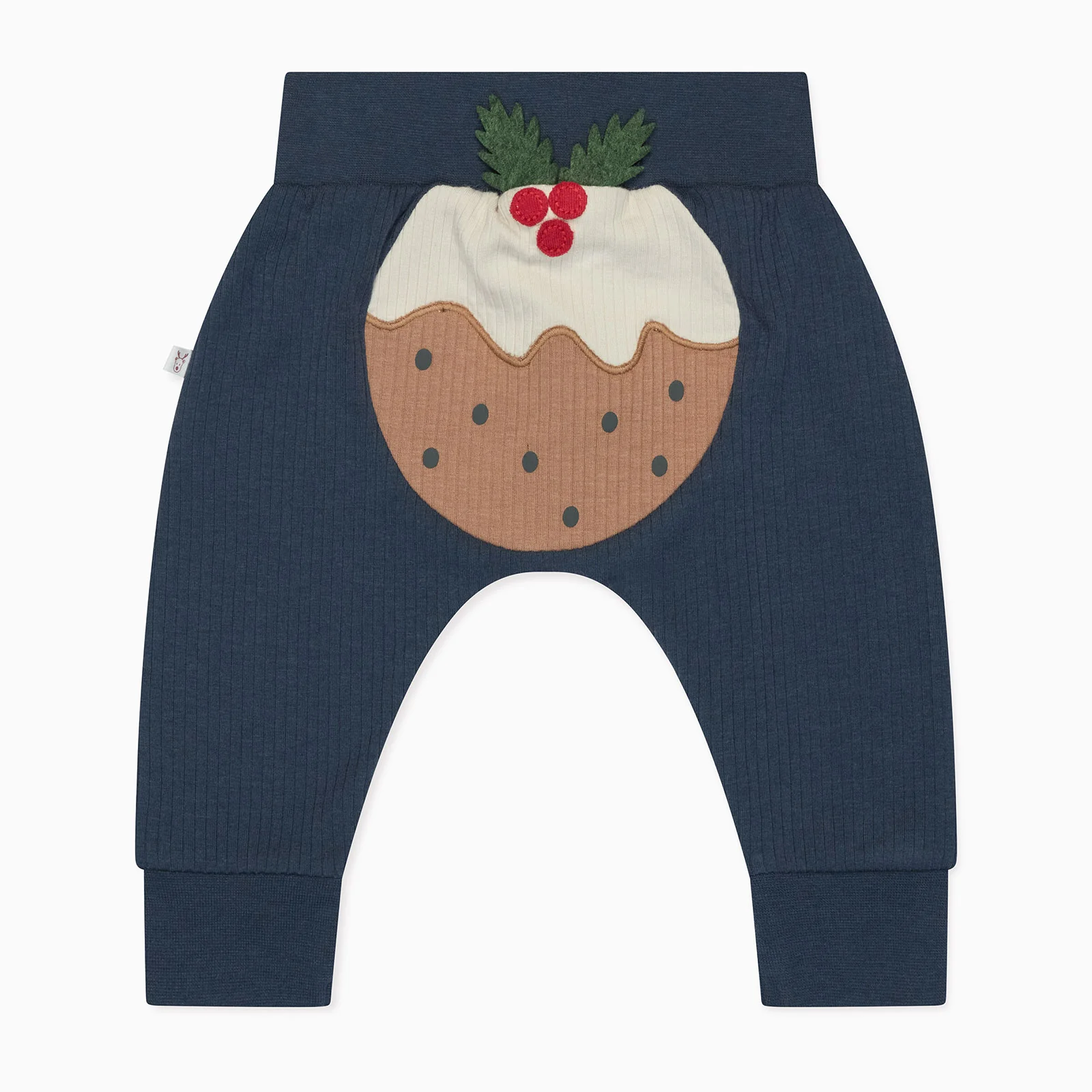 Christmas Pudding Ribbed Joggers - Image 2