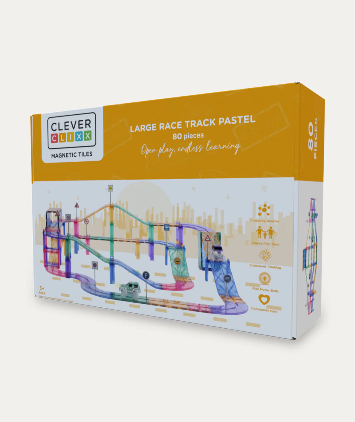 Cleverclixx Large Race Track Pastel 80 Pieces - Image 2