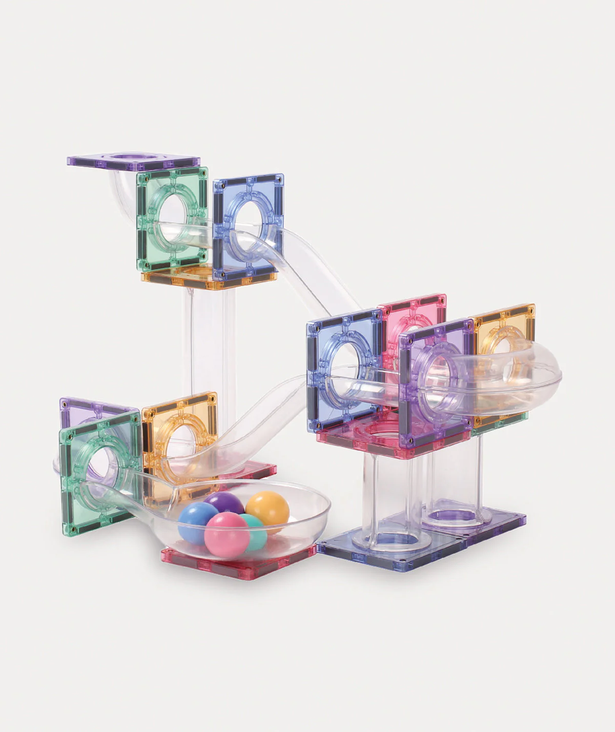 Cleverclizz Ball Run Creative Pack Pastel 70 Pieces