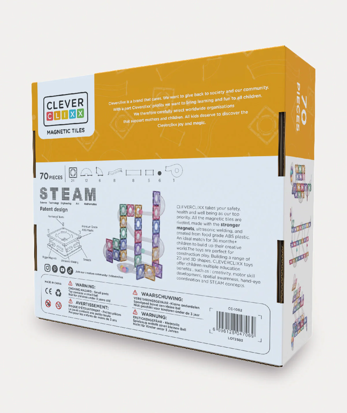 Cleverclizz Ball Run Creative Pack Pastel 70 Pieces - Image 4