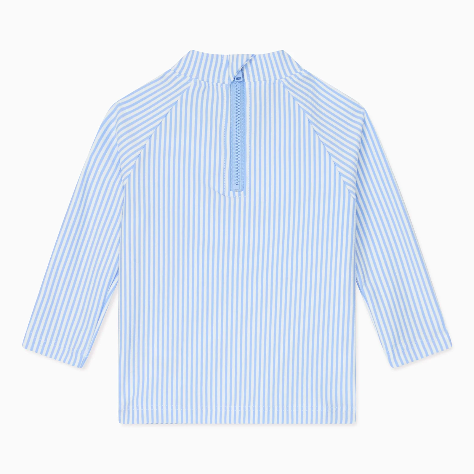 Cloud Stripe Seersucker Rash Vest - Image 4
