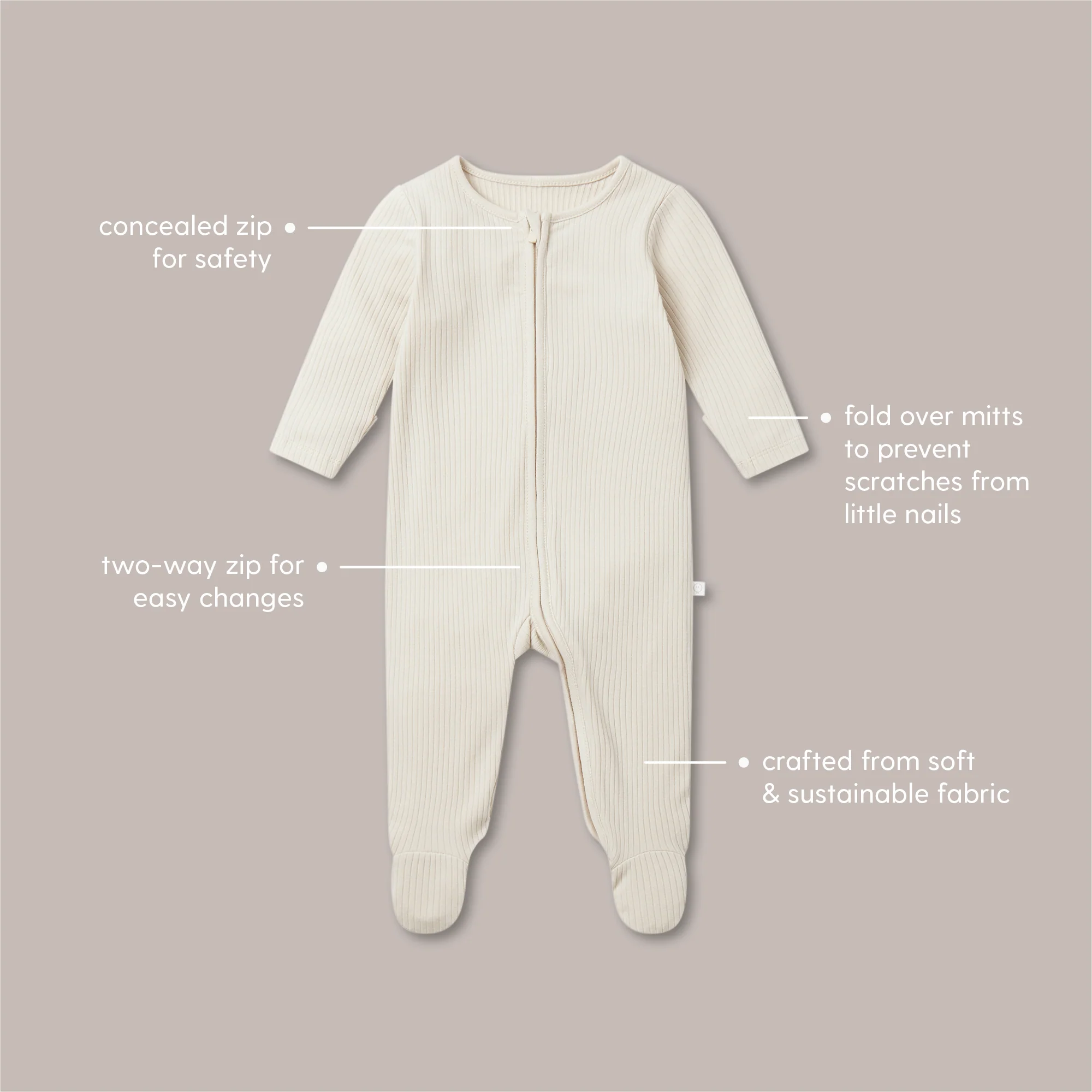 Crocodile Clever Zip Sleepsuit 4 Pack - Image 4