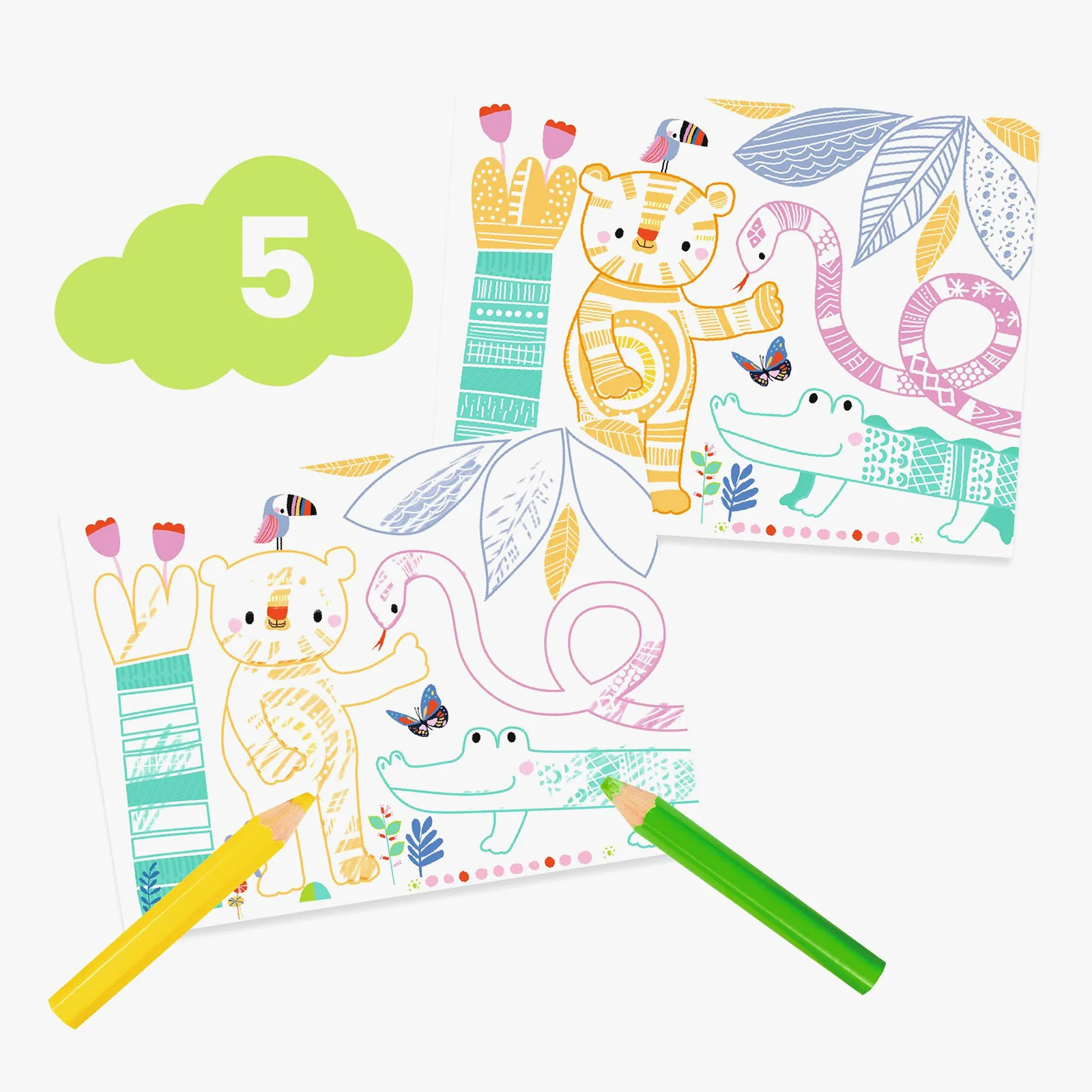 Djeco 6 Crafts Activity Pack The Mouse and His Friends - Image 6