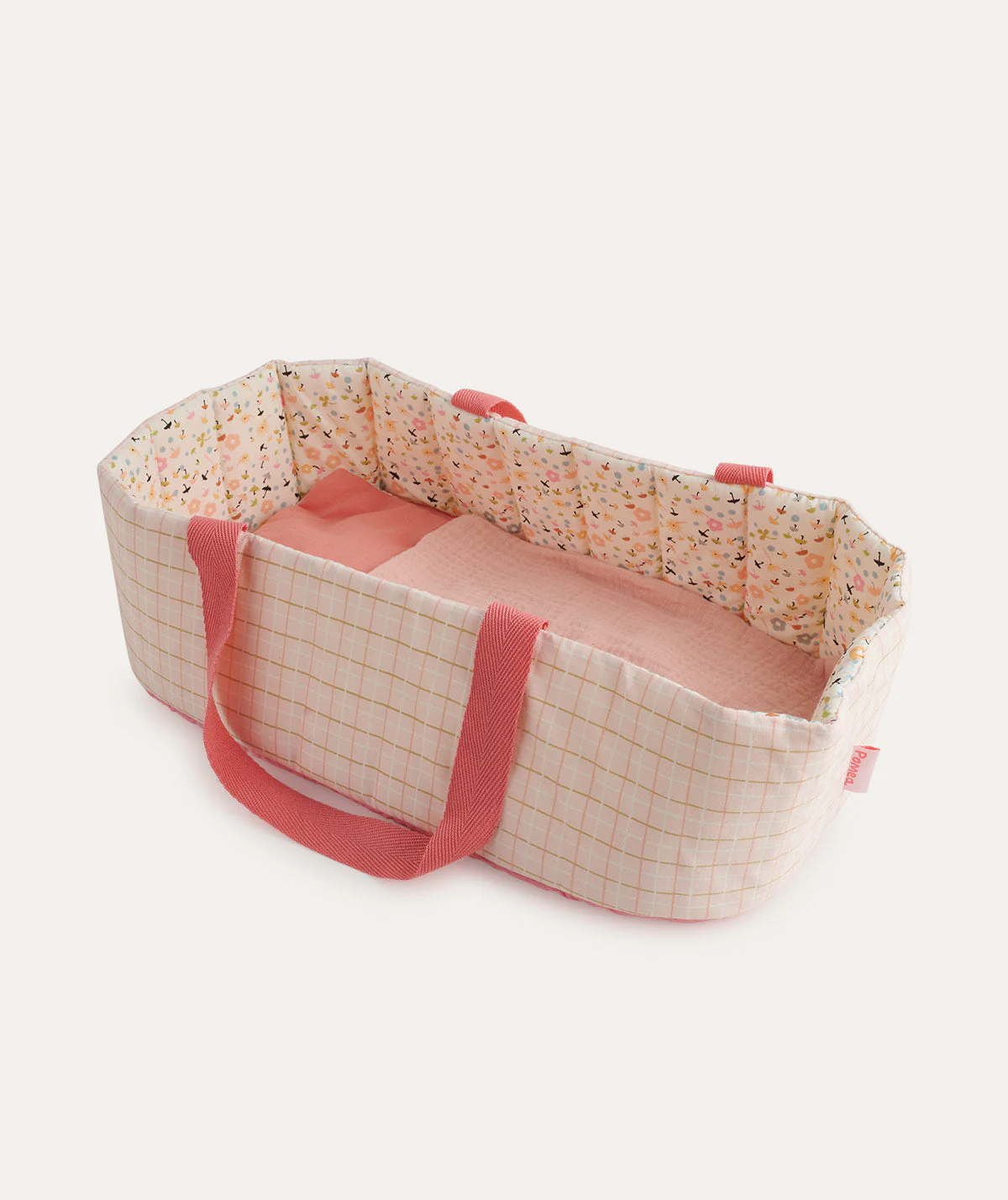 Djeco Baby Doll Bassinet Pink Stripes