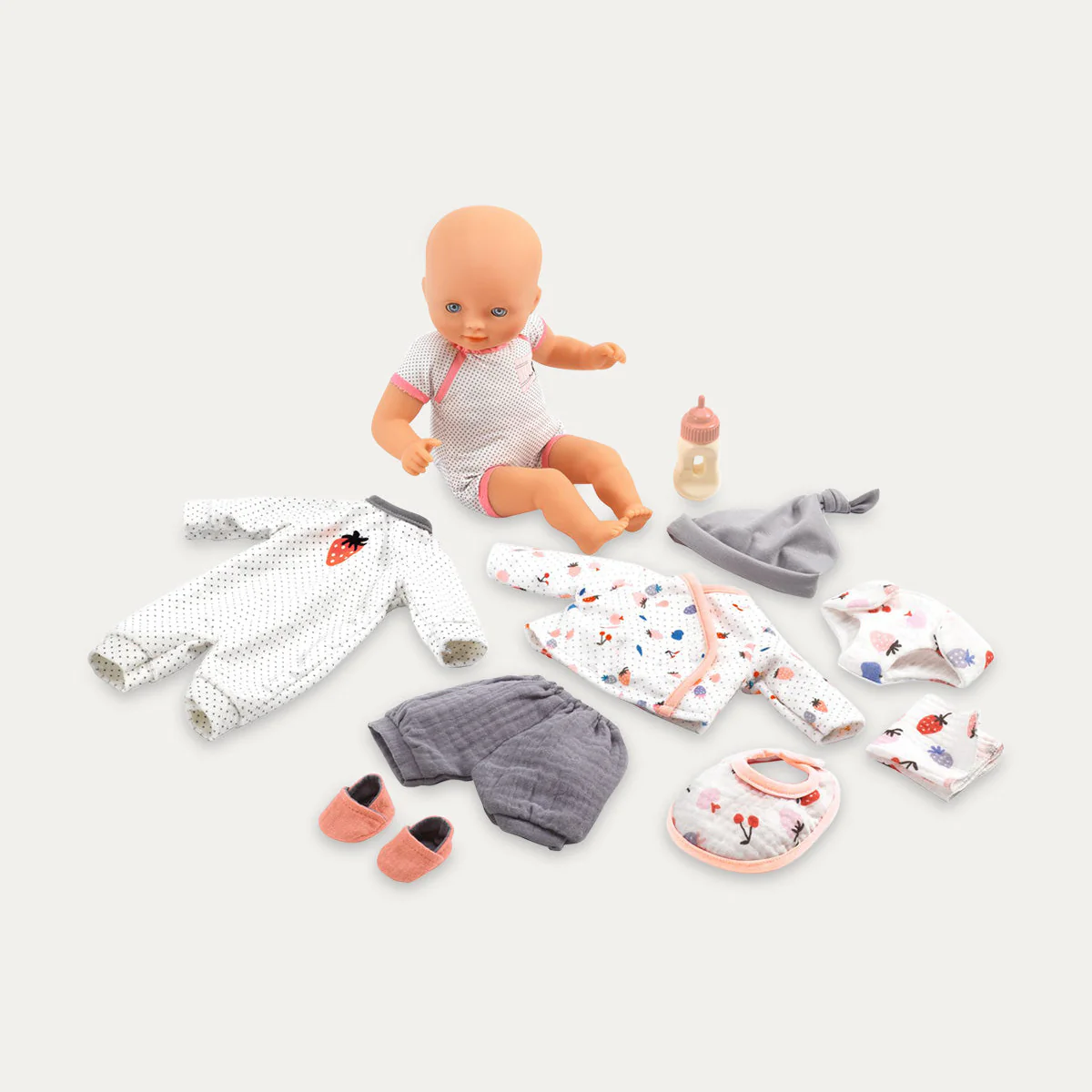 Djeco Baby Doll Suitcase Vanille - Image 2