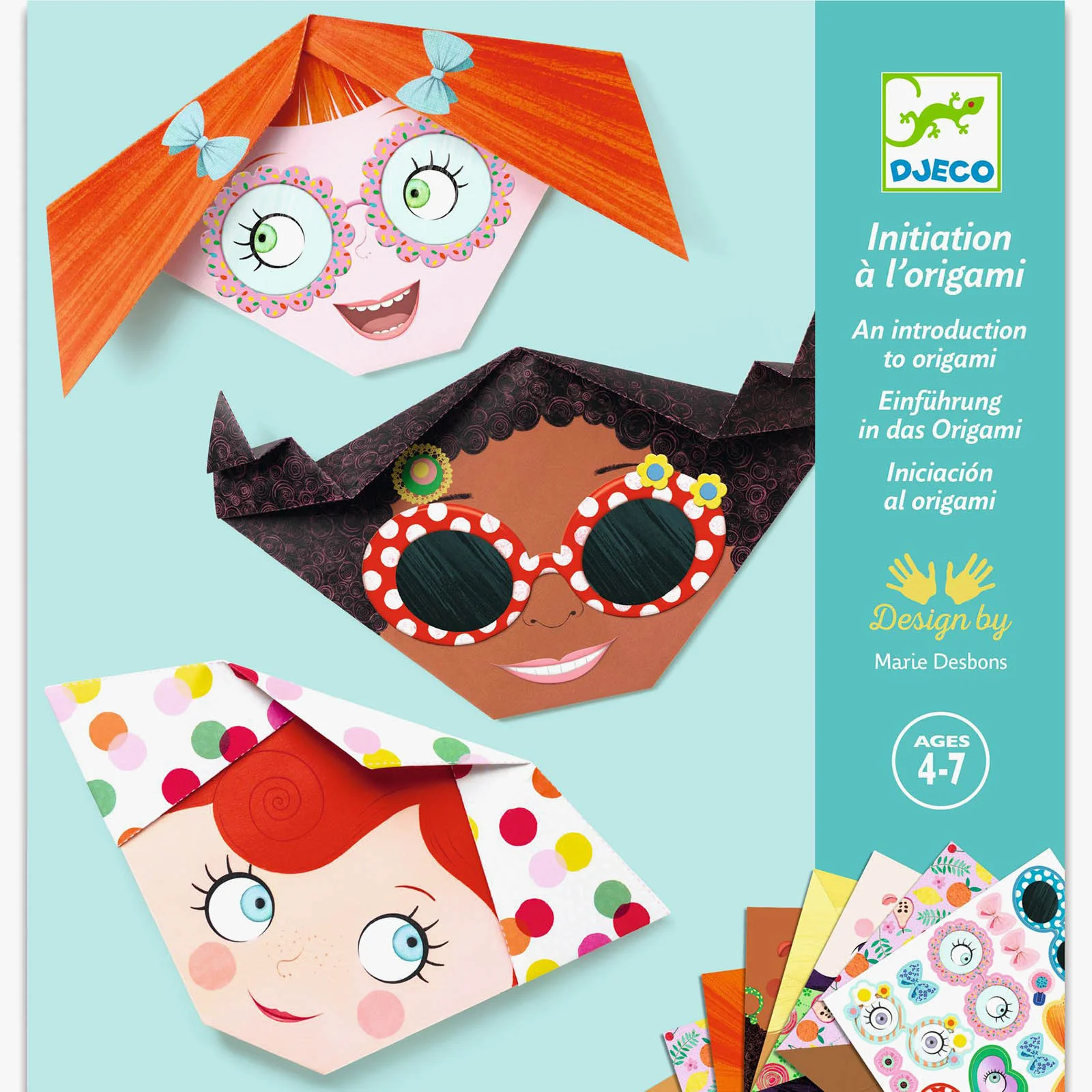Djeco Pretty Faces Origami Kit