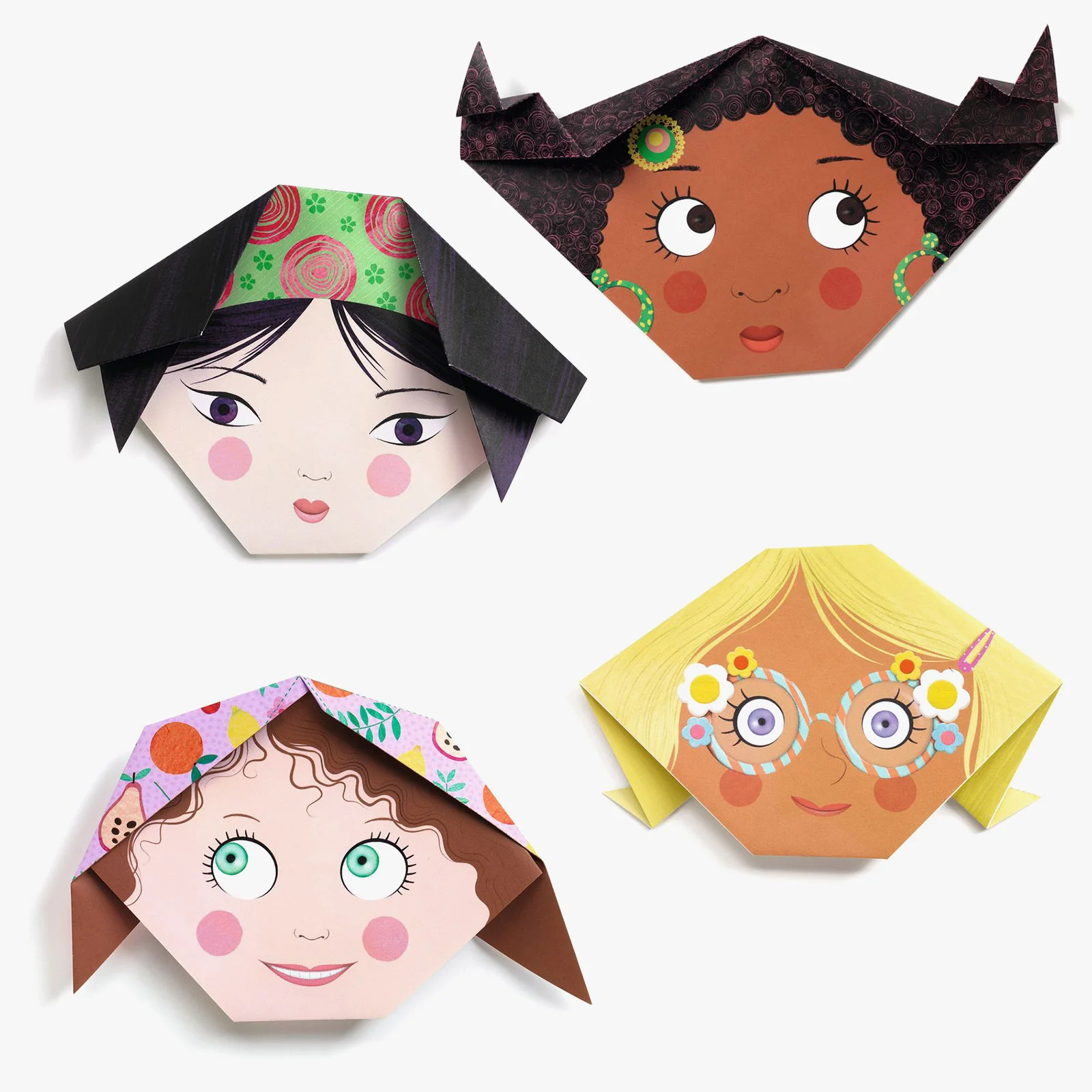 Djeco Pretty Faces Origami Kit - Image 2