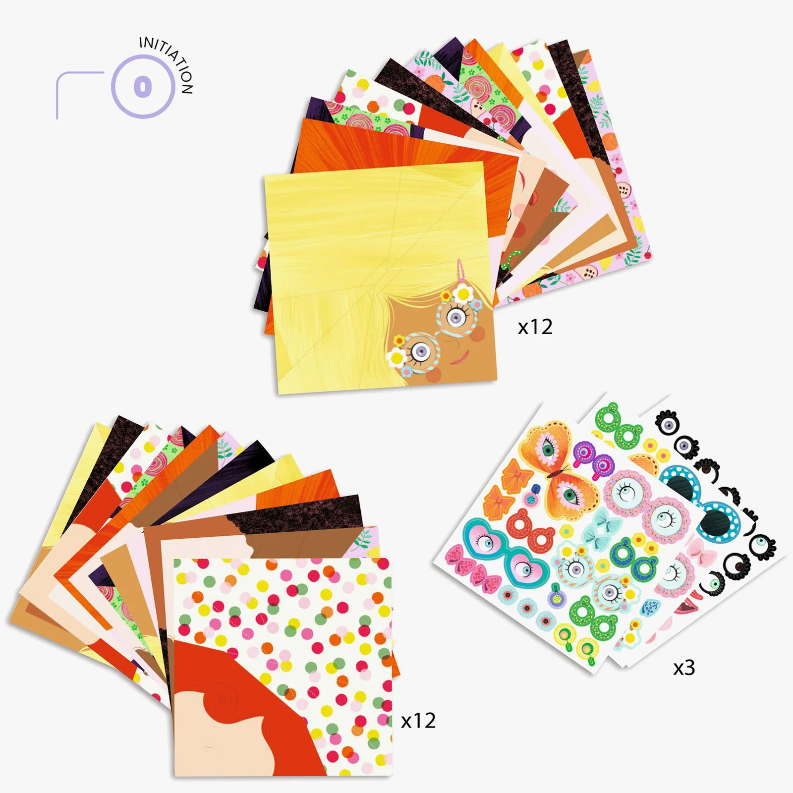 Djeco Pretty Faces Origami Kit - Image 5