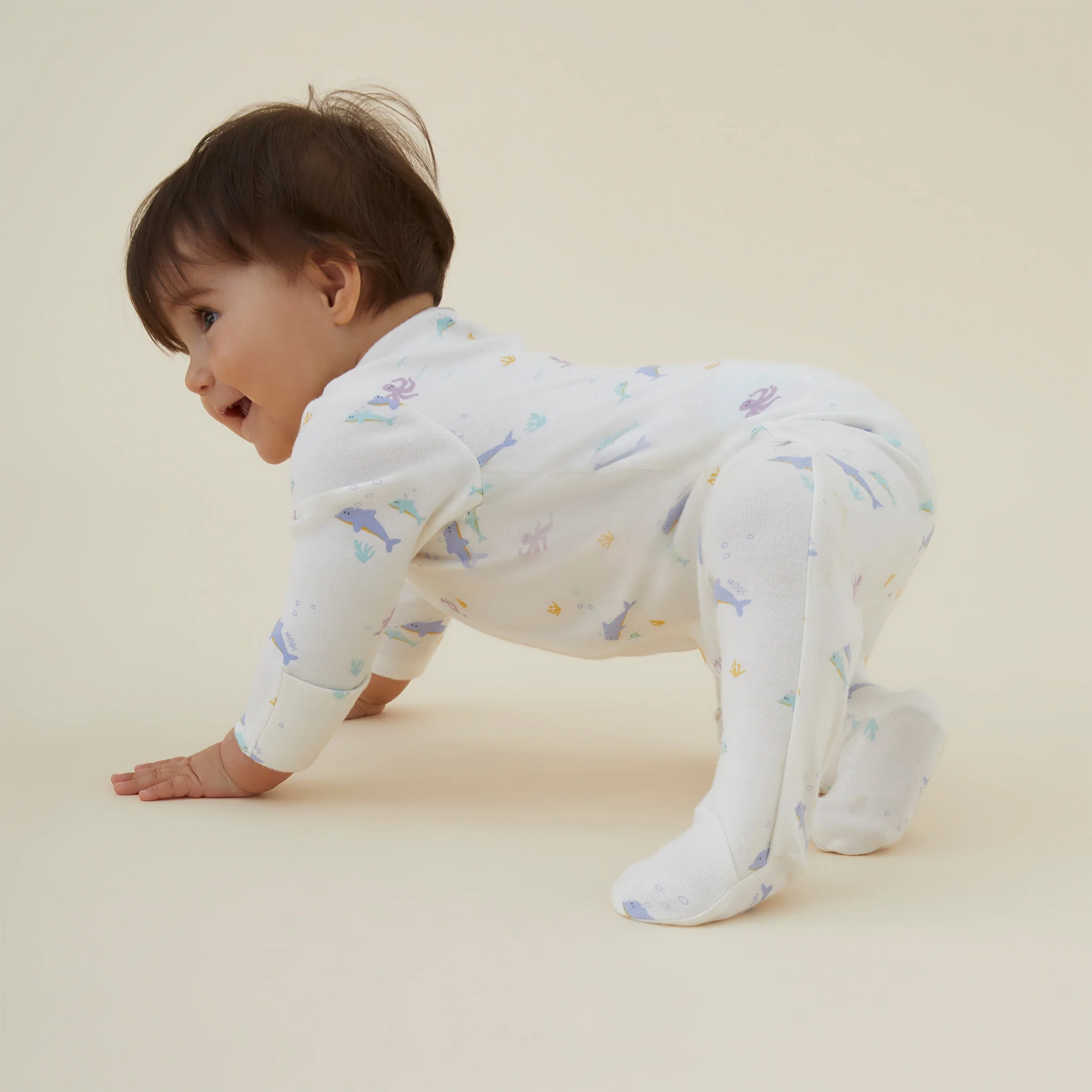 Dolphin Clever Zip Sleepsuit - Image 8