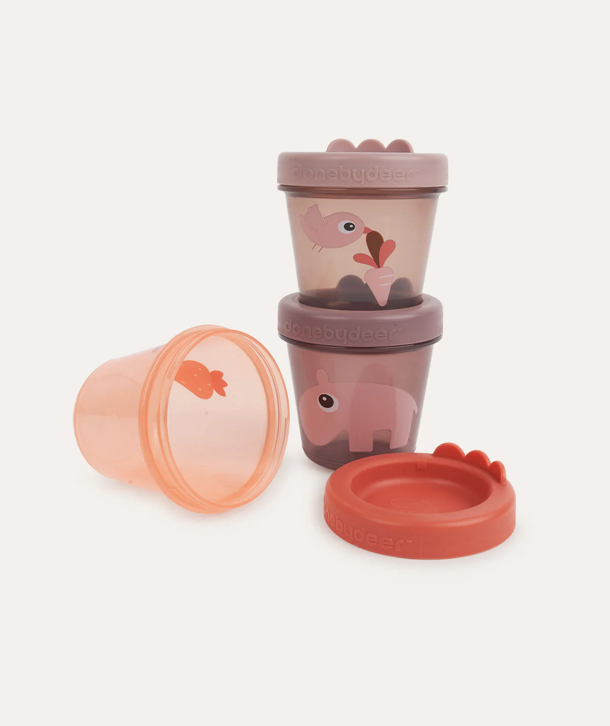 Done By Deer Baby Food Container 3pack - Ozzo Powder - Image 3