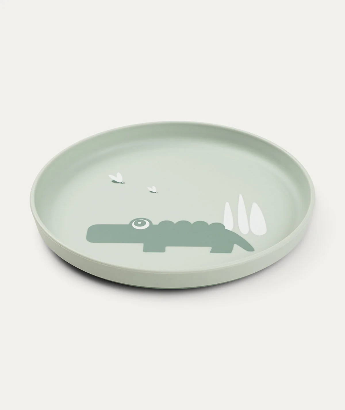 Done By Deer Foodie Plate - Croco Green