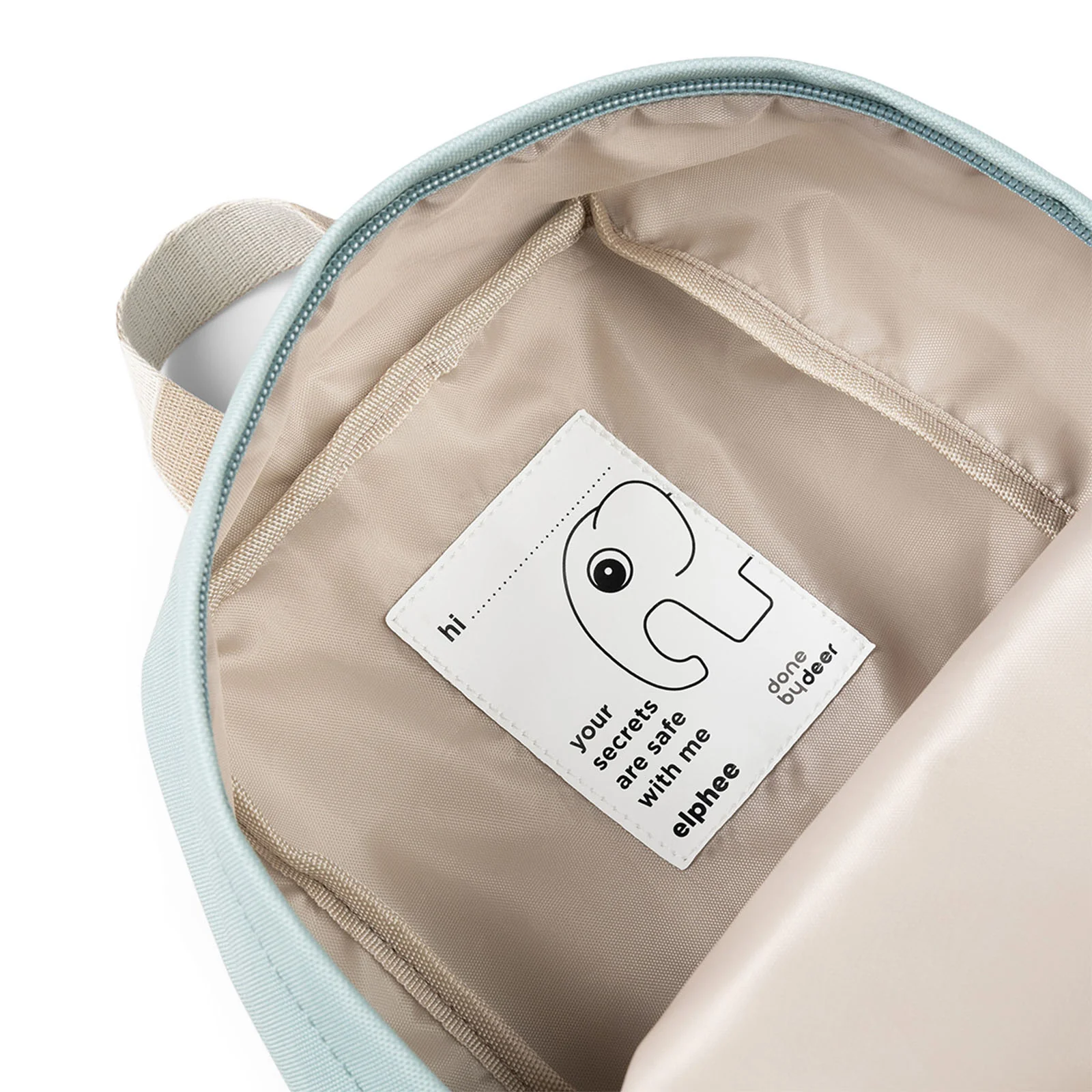Done By Deer Kids Canvas Backpack Elphee Blue - Image 3