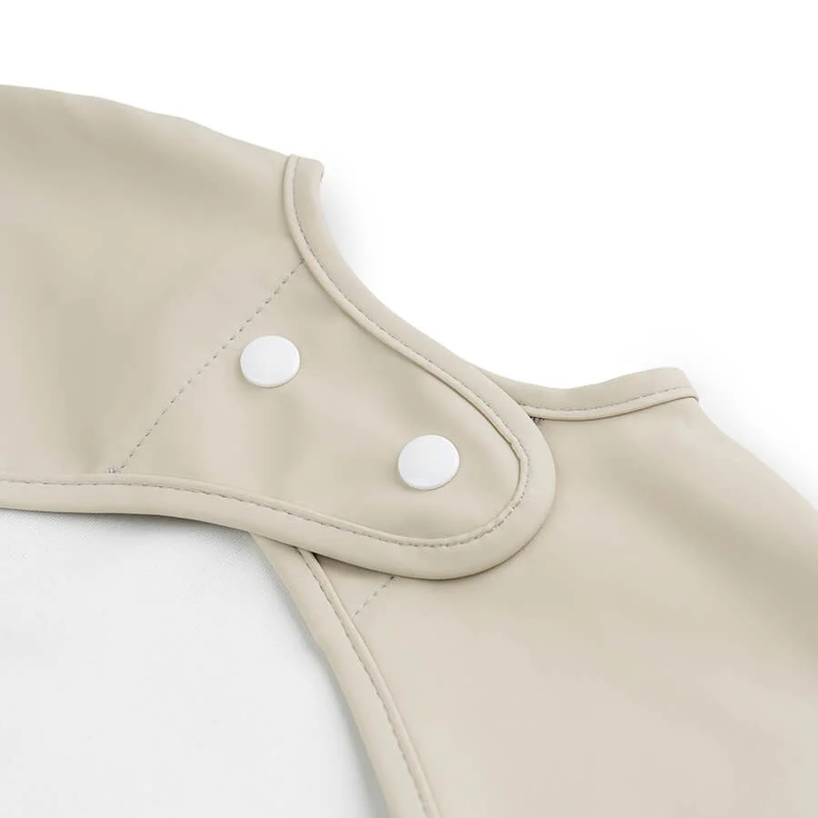 Done By Deer Sleeved Pocket Bib - Sand - Image 3