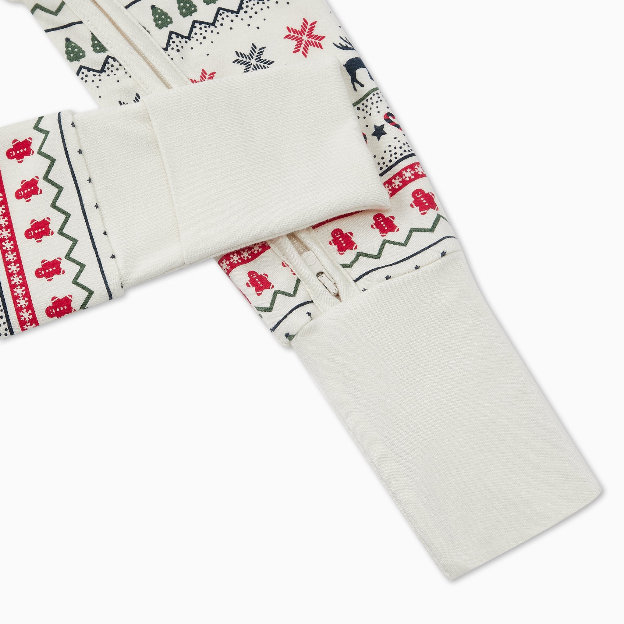 Fair Isle Print Clever Zip Sleepsuit - Image 4
