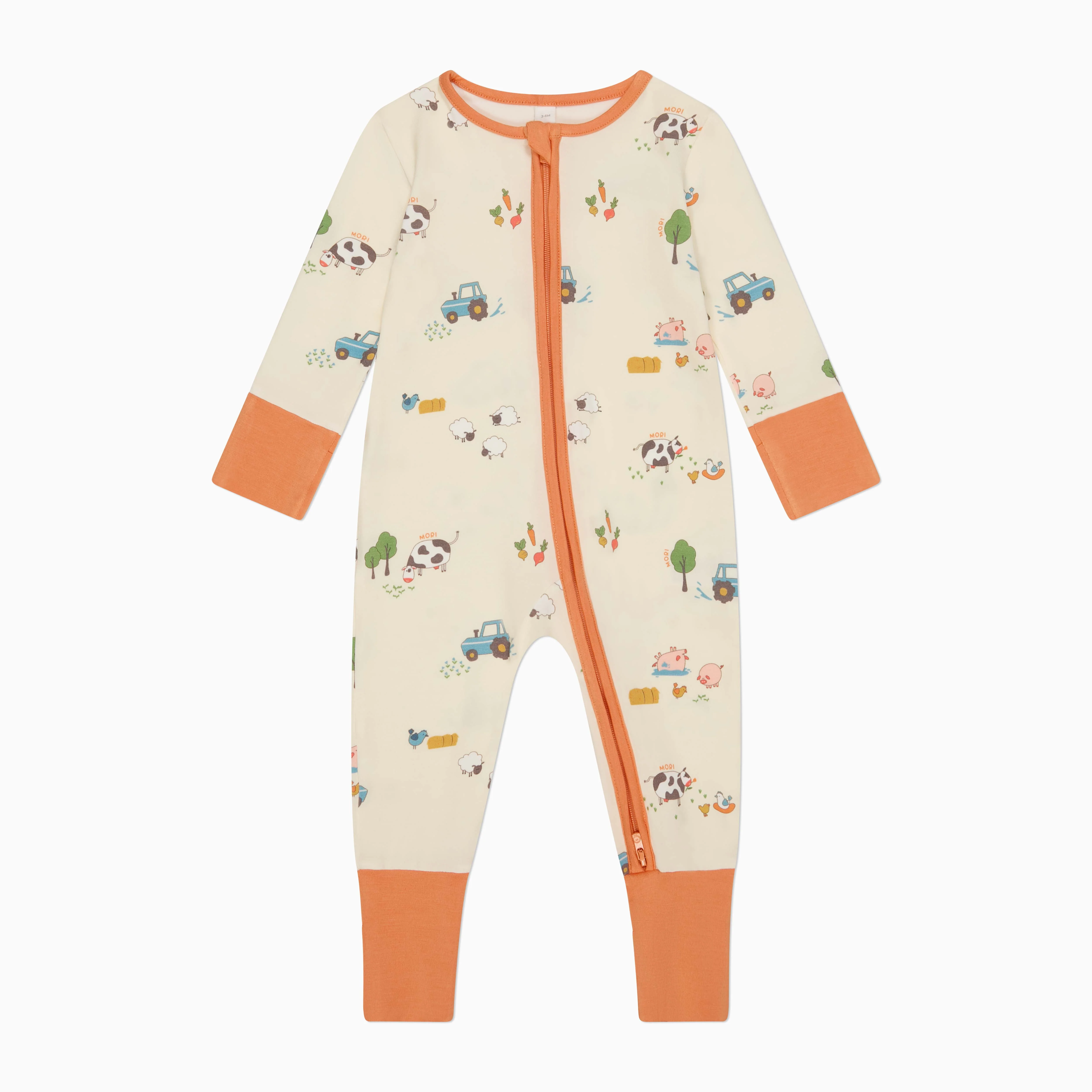 Farmyard Clever Zip Sleepsuit - Image 3