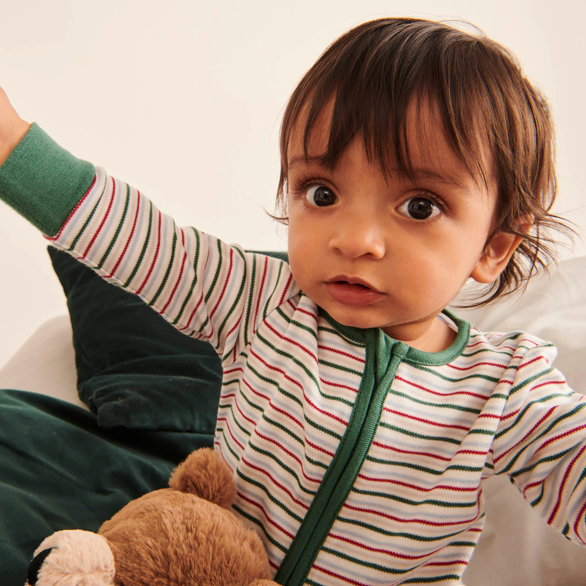 Festive Zip-Up Sleepsuit 4 Pack - Image 3