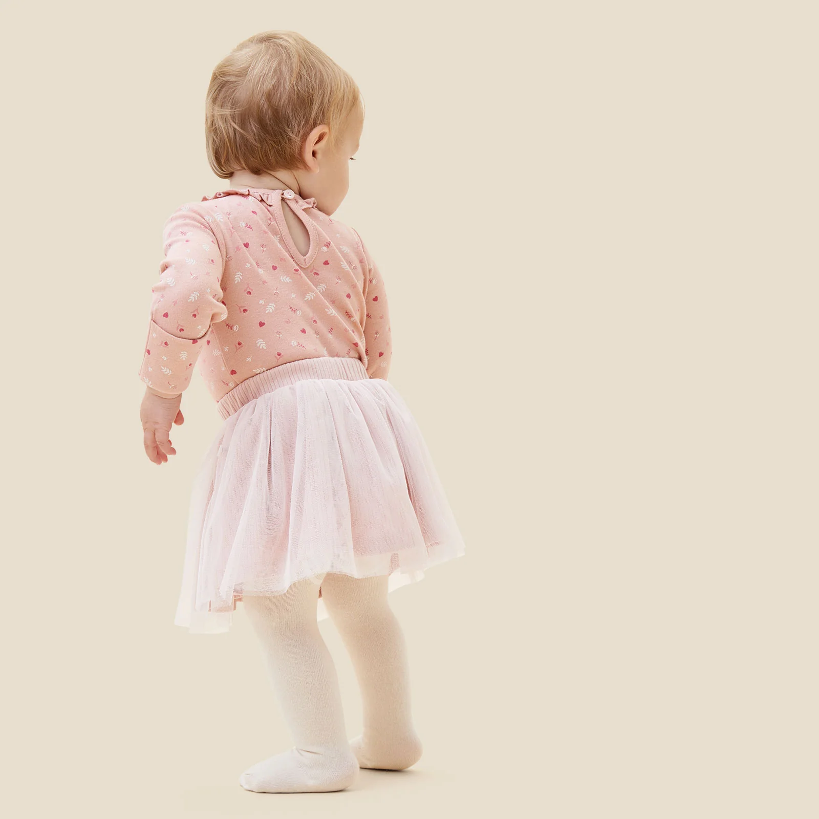 Floral Bodysuit, Tutu & Tights Outfit - Image 4