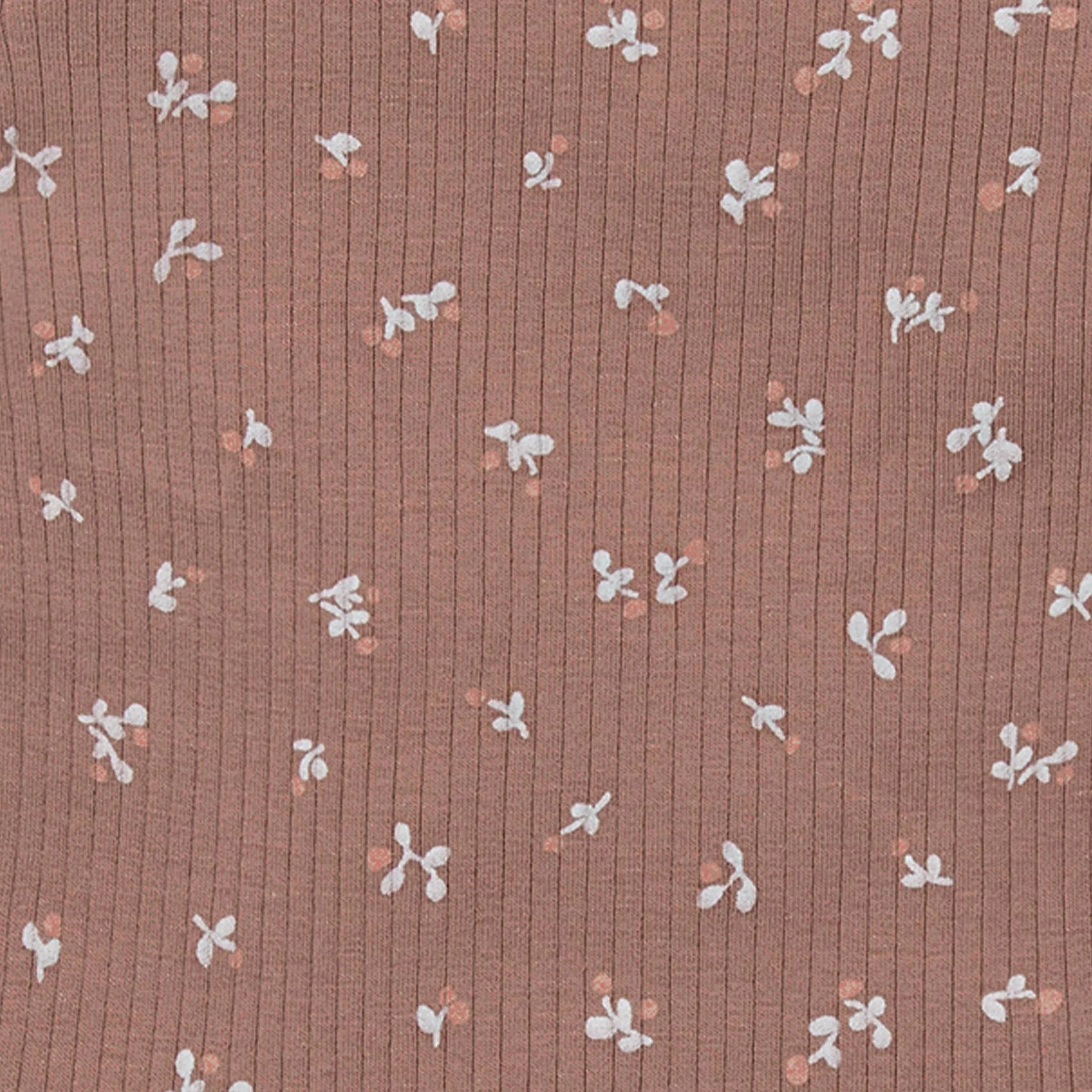Floral Ribbed Tutu Bodysuit, Headband & Tights Outfit - Image 3