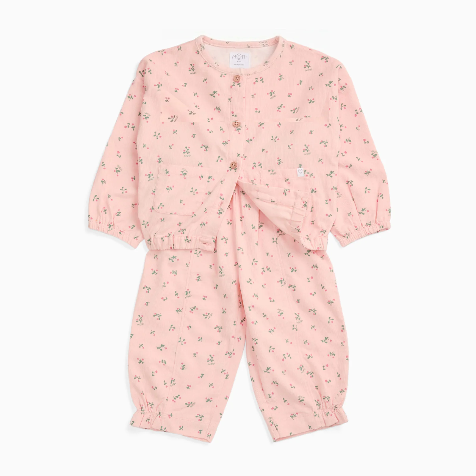 Floral Soft Corduroy Jacket & Trousers Outfit - Image 2