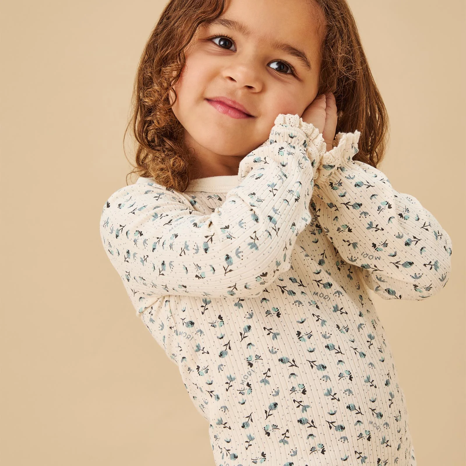 Floral Ribbed Pyjamas - Image 2