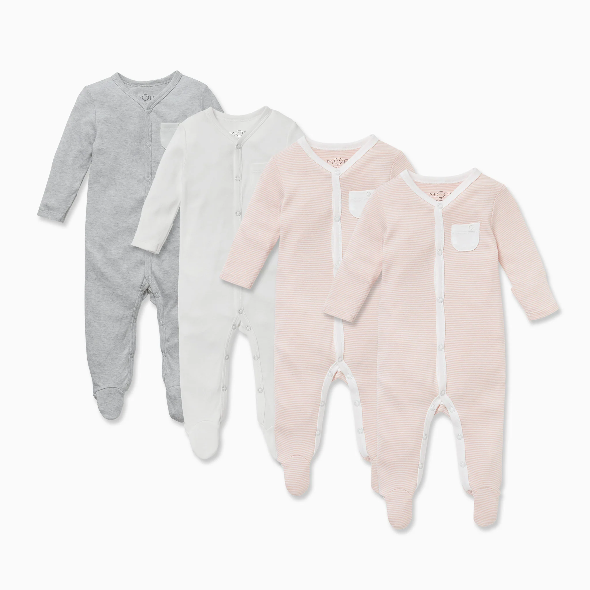 Front Opening Sleepsuit 4 Pack - Image 3