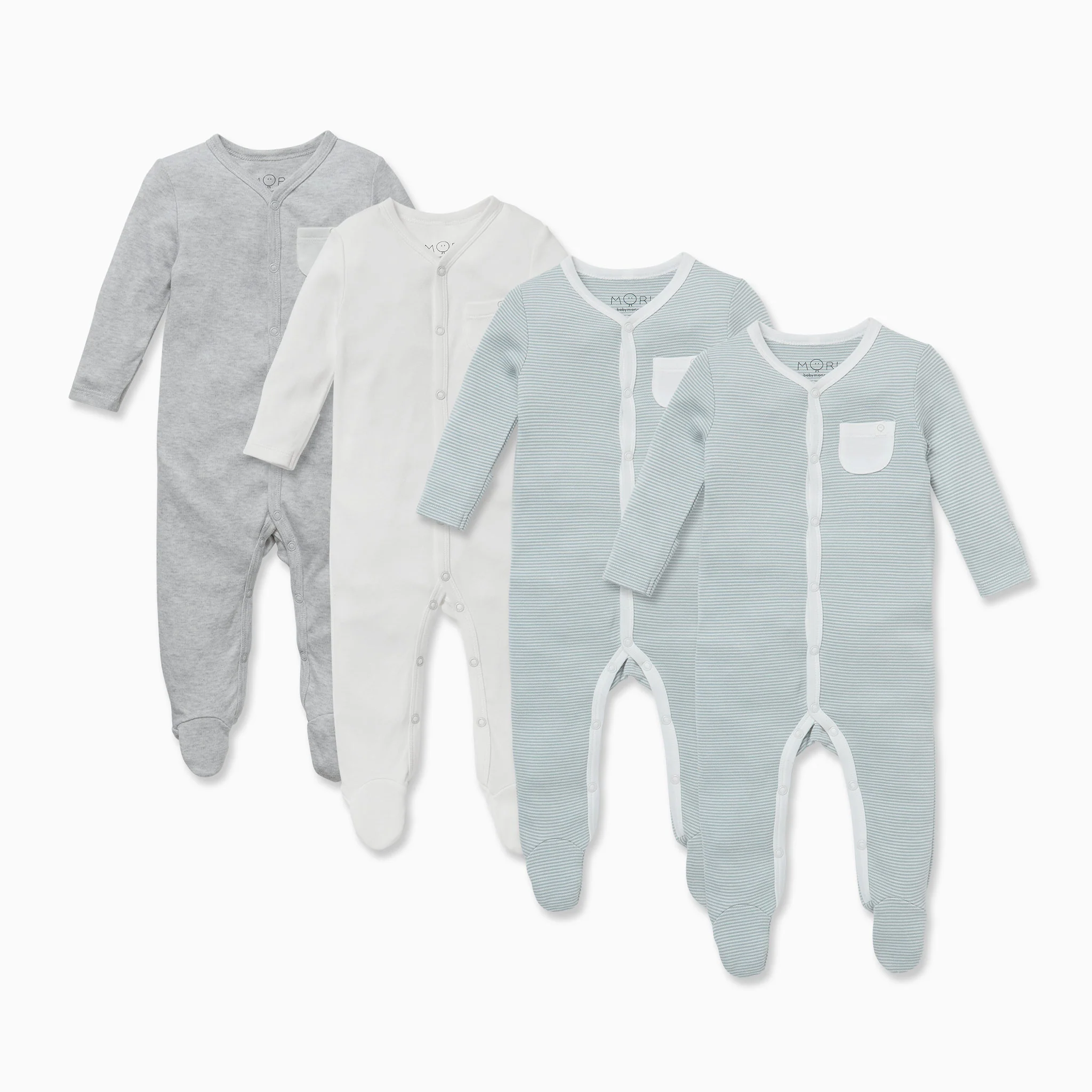 Front Opening Sleepsuit 4 Pack - Image 5