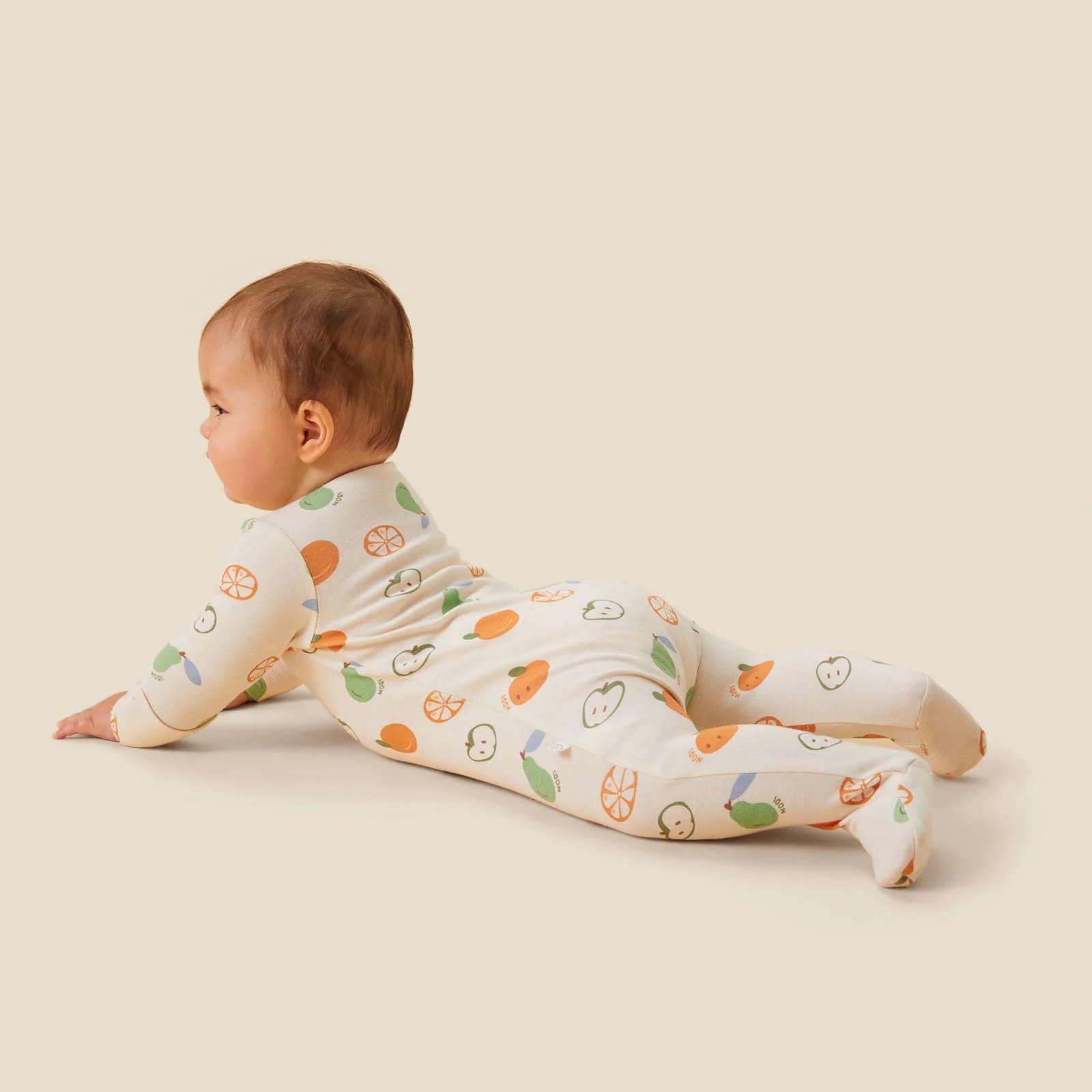 Fruit Print Clever Zip Sleepsuit - Image 4