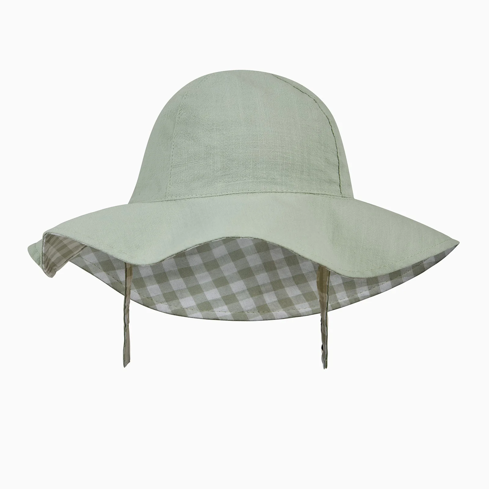 Gingham Reversible Floppy Hat - Image 3