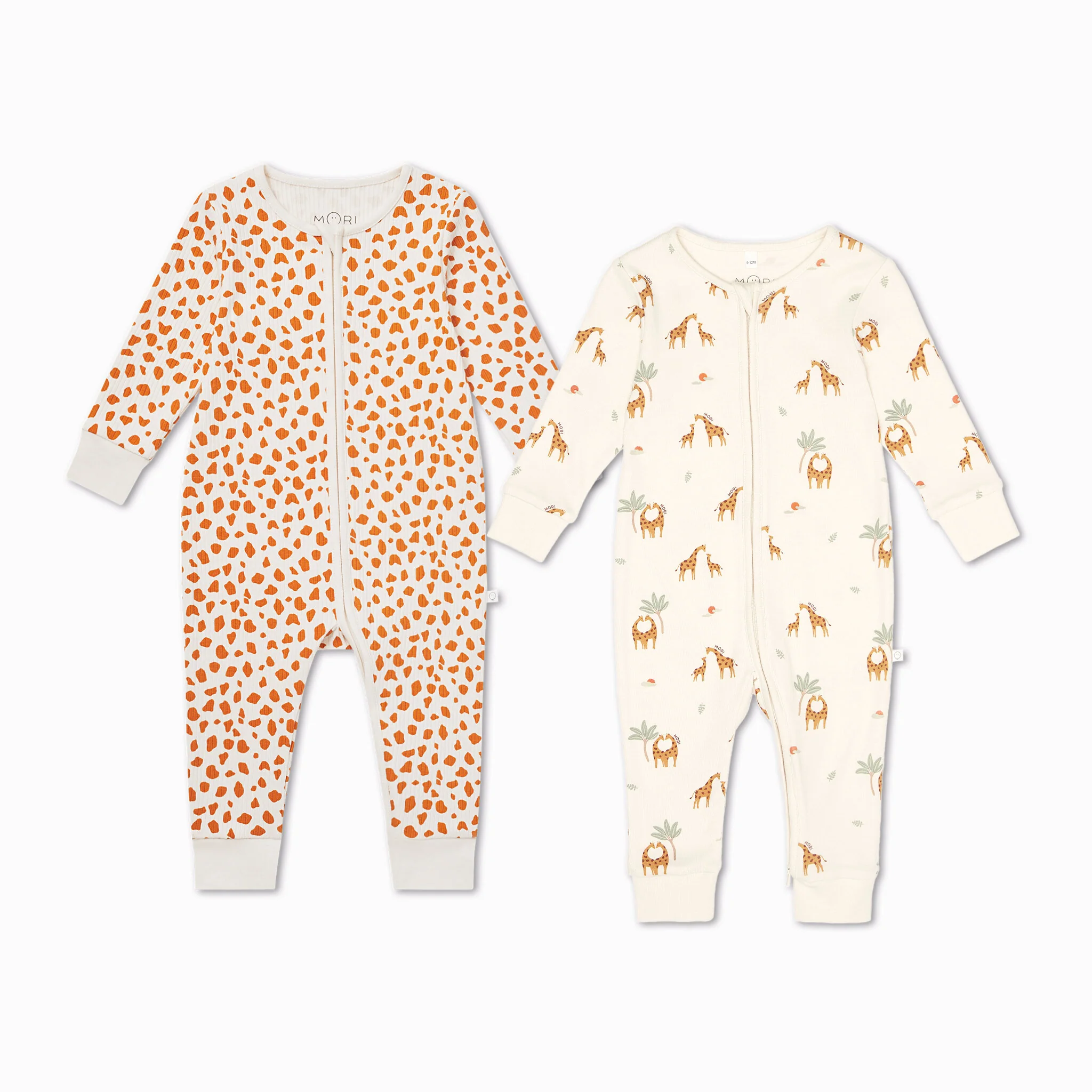 Giraffe Clever Zip Sleepsuit 2 Pack - Image 2