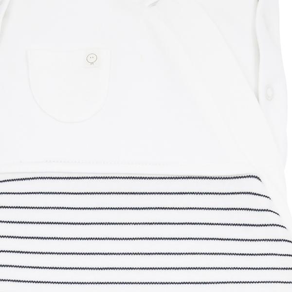 Grey Stripe Newborn Swaddle Bag - Image 2