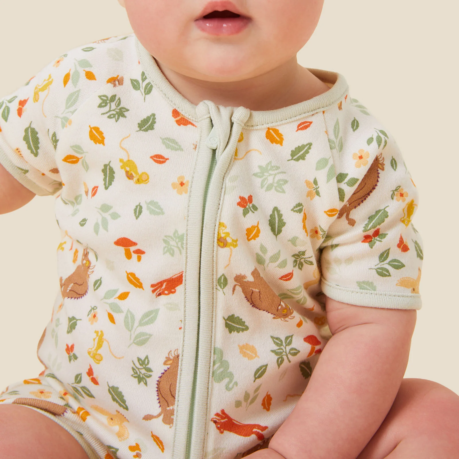 Gruffalo Woodland Zip Summer Sleepsuit - Image 3