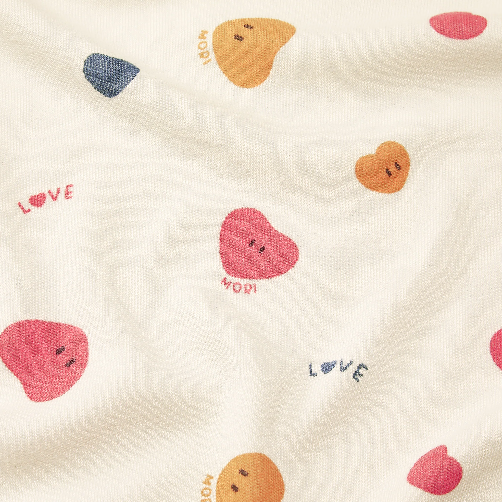 Heart Print Long Sleeve Bodysuit - Image 2