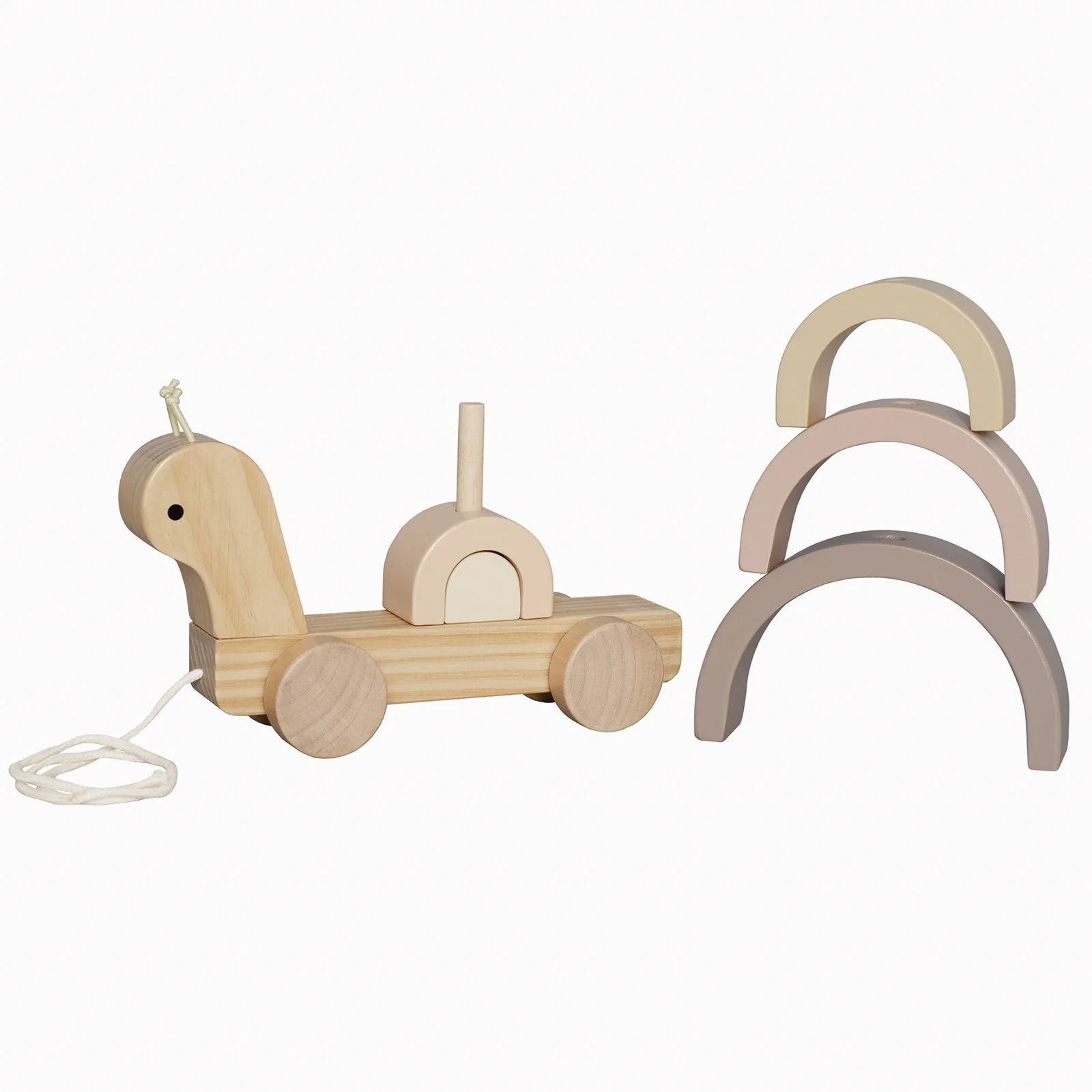 Jabadabado Pull Along Stacking Snail - Image 3